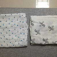 乔治小王子的纱布巾：aden + anais Classic Muslin Swaddle Blanket