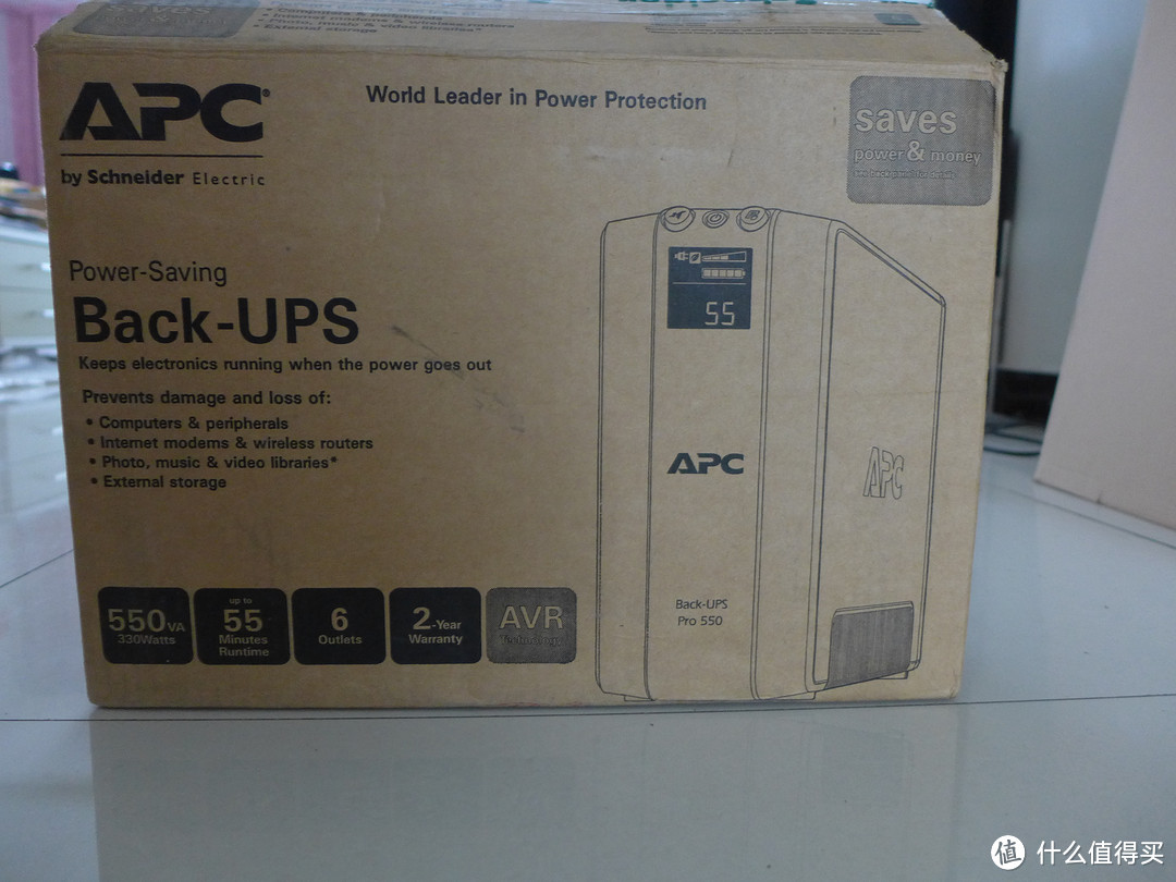 笔记本的好伴侣：APC Back-UPS BR550G-CN后备式UPS电源