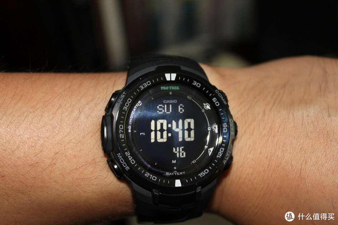 ΜΟΛΩΝ ΛΑΒΕ！永远的硬汉风！CASIO 卡西欧 PROTREK Black Titan 黑钛系列 限量款 男士腕表 PRW-3000YT-1JF