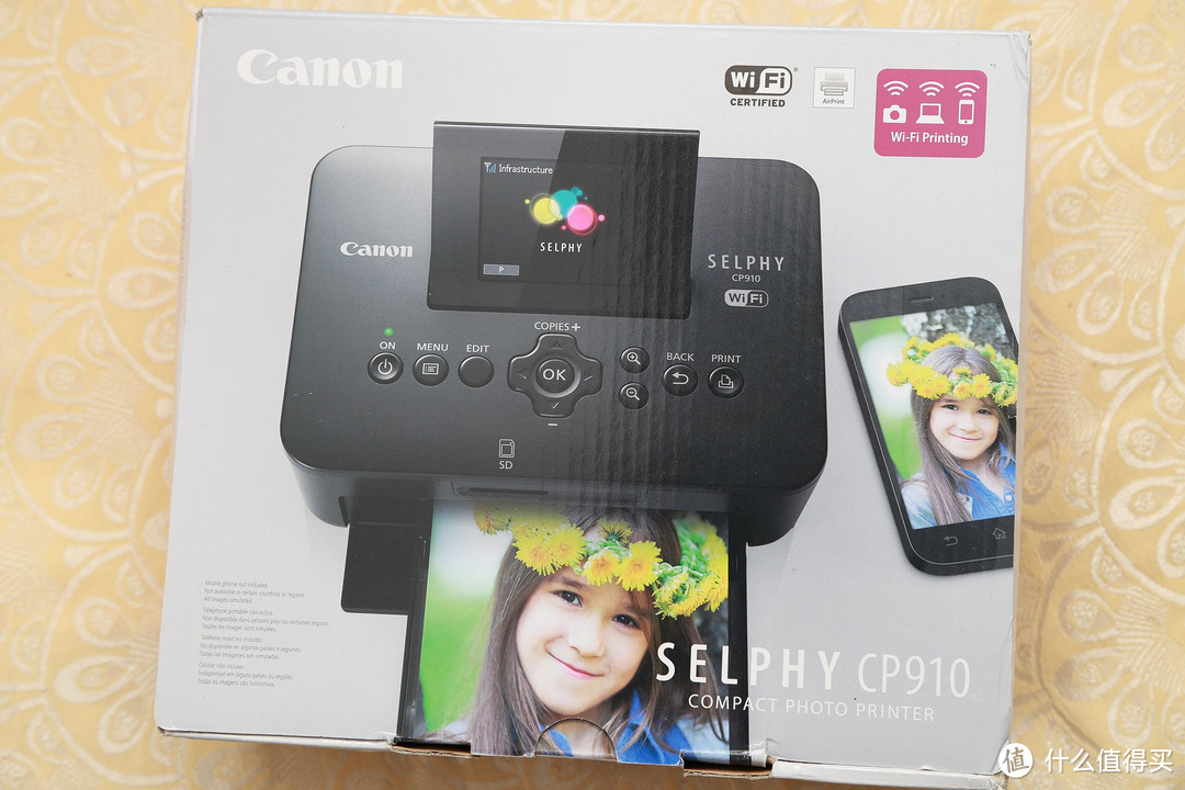 Canon 佳能 SELPHY 炫飞 CP910 便携式无线照片打印机