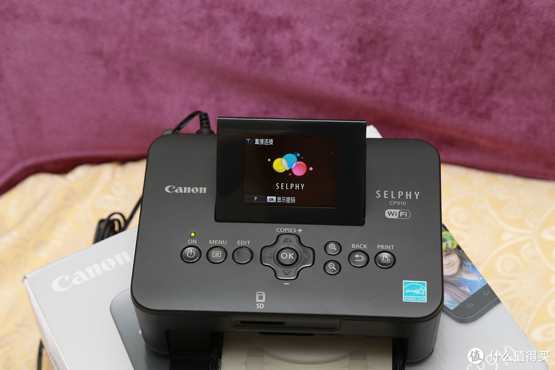 Canon 佳能 SELPHY 炫飞 CP910 便携式无线照片打印机