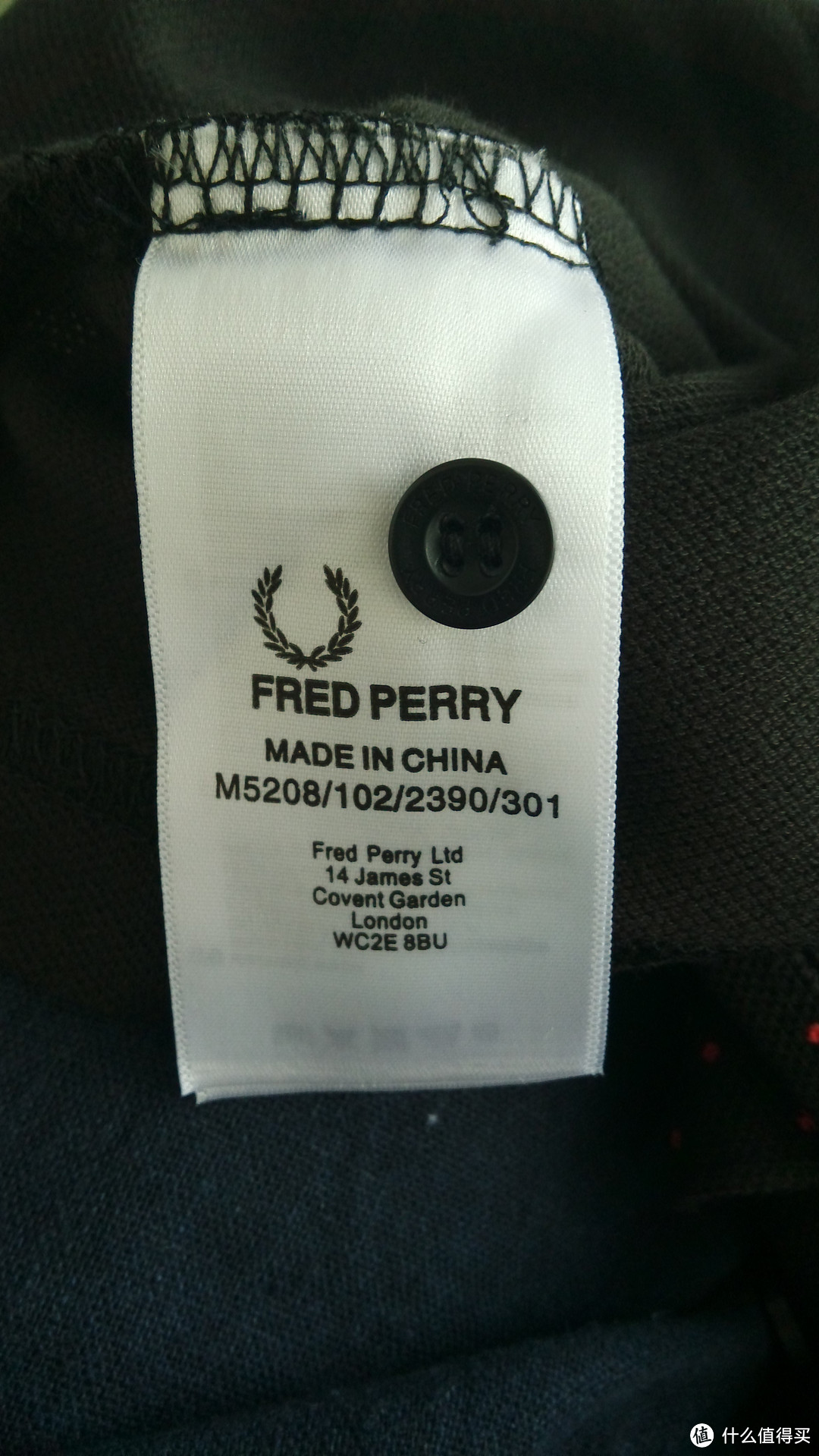细节决定成败：Fred Perry 弗莱德·派瑞 M5208 男款POLO衫 细节展示