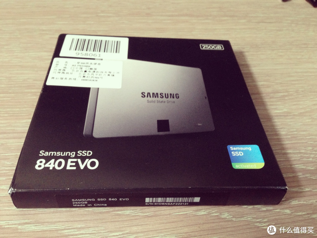 进入SSD时代：SAMSUNG 三星 840EVO系列 250G  SATA-3 SSD固态硬盘