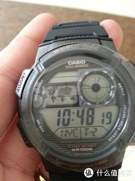 CASIO 卡西欧 多时区10年电池电子表 AE-1000W-1A