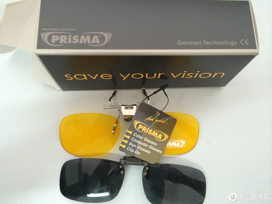 德国 PRISMA 防蓝光 近视眼镜夹片对比国内威古氏