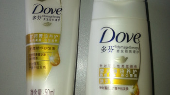 28申请中1的 Dove 多芬 养护洗发乳50ml+护发素50ml评测