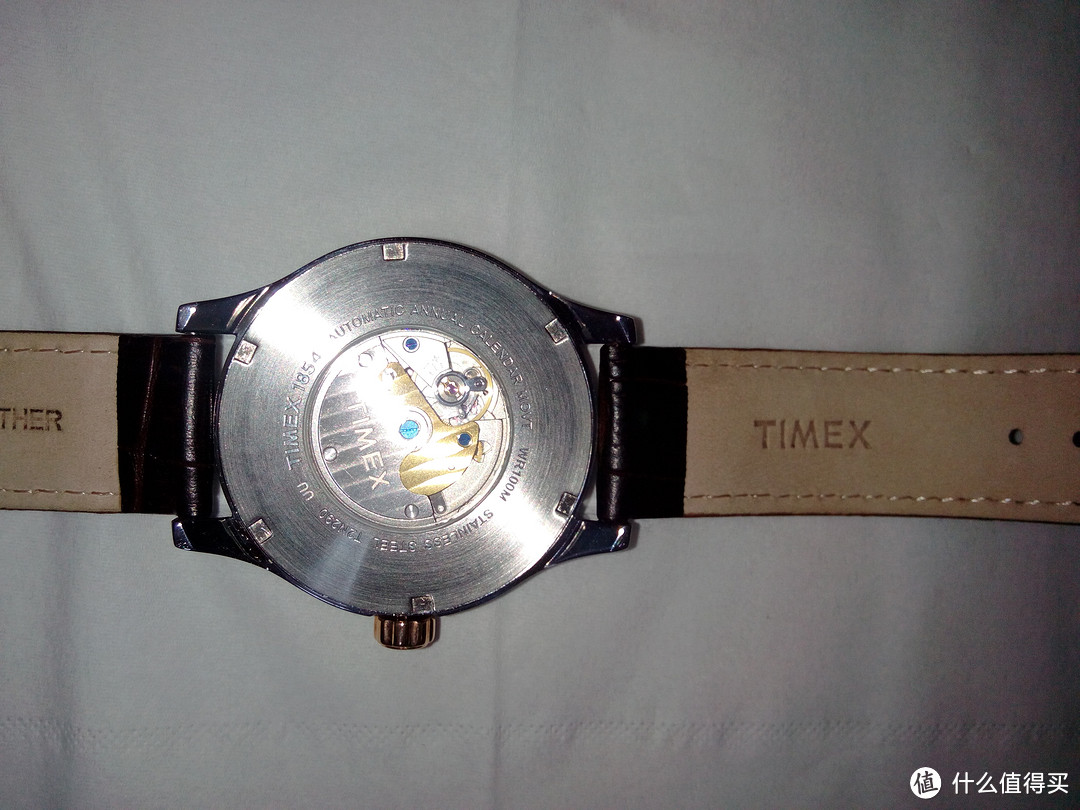 粗犷mix复古：TIMEX 天美时 T2N290 男款镀玫瑰金机械表