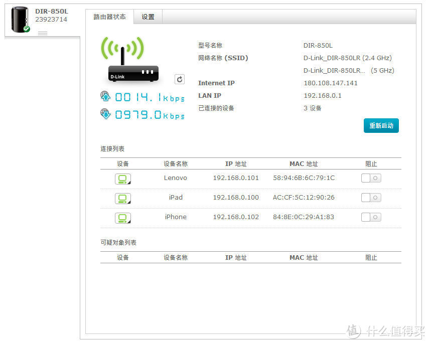 云端的柱子哥——D-Link 友讯 DIR-850LR 双频千兆AC路由