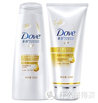 Dove 多芬 养护洗发乳50ml+护发素50ml使用感觉