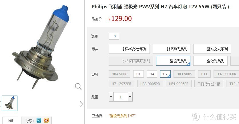 自己动手换灯泡：Philips 飞利浦 强极光 H7