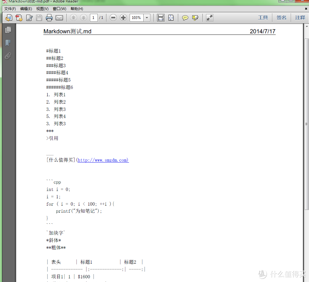 markdown导出pdf