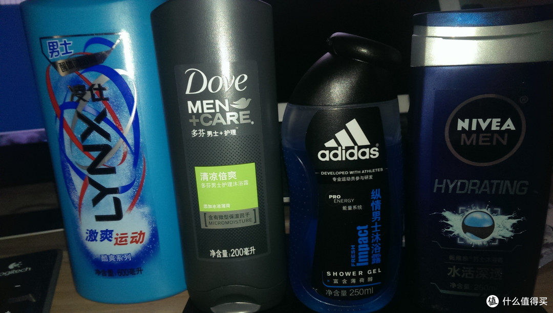 自己正在使用的几种男士沐浴露
