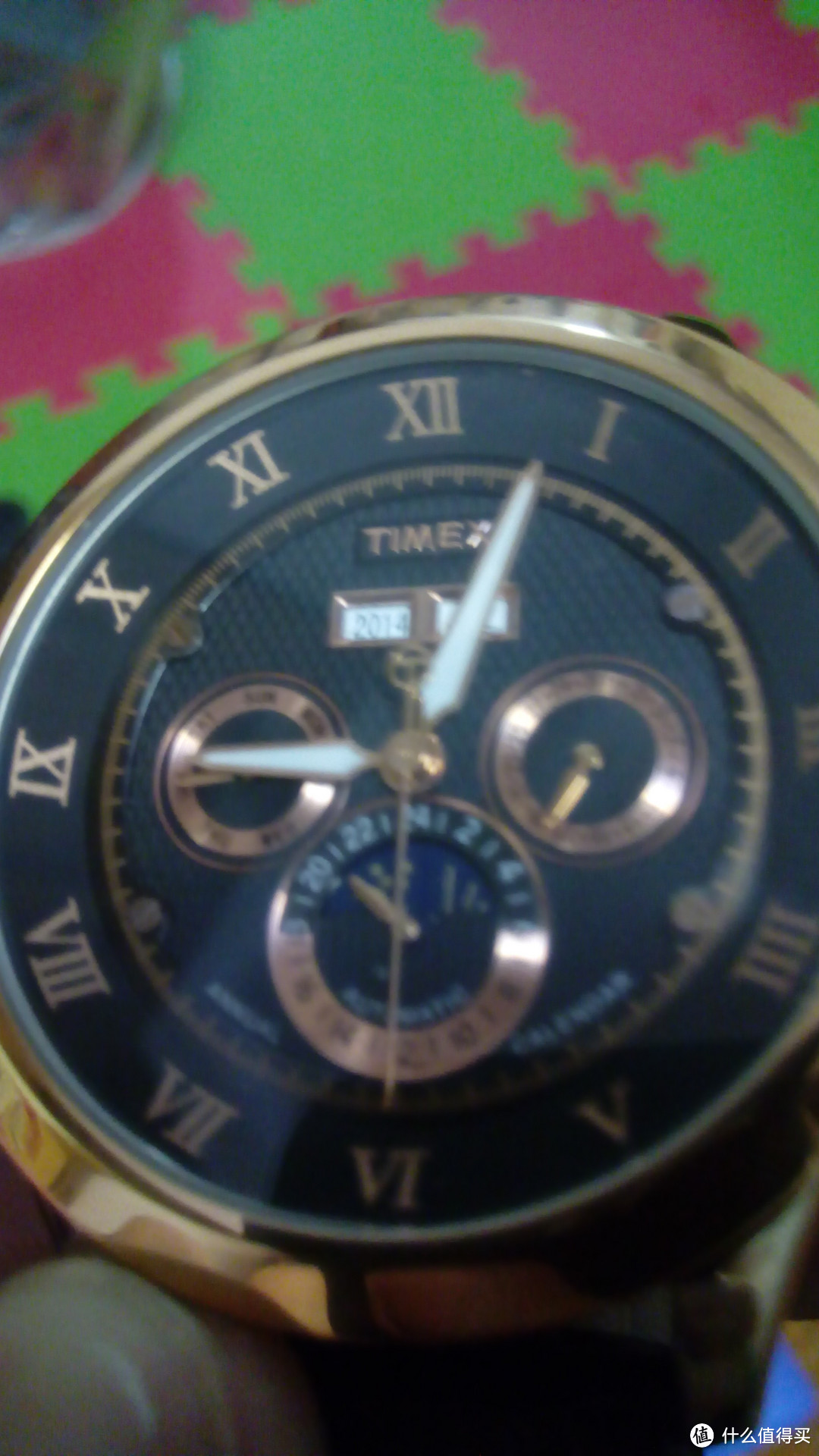 TIMEX 天美时 T2N290 男款镀玫瑰金机械表