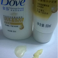 果然顺滑——Dove 多芬 养护洗发乳50ml+护发素50ml 评测