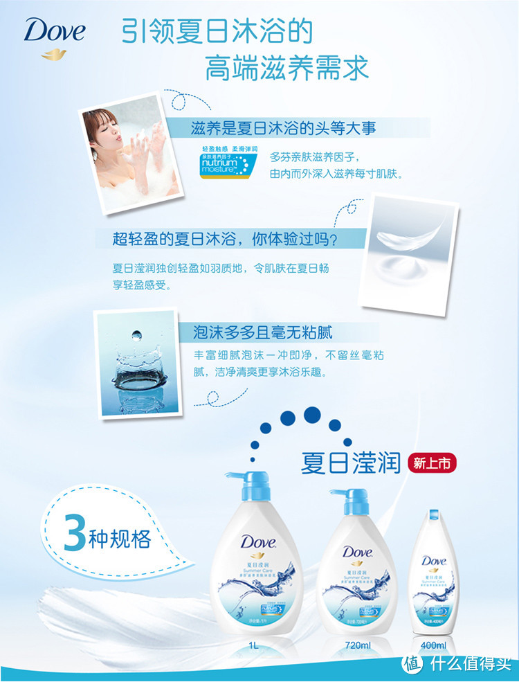 Dove 多芬 夏日莹润沐浴露 试用