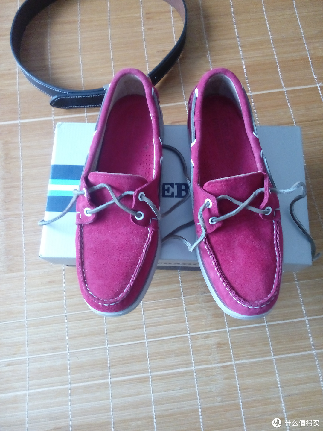 Sebago Docksides系列 男士骚红船鞋 & Citizen 西铁城 BM8180-03E 光动能腕表