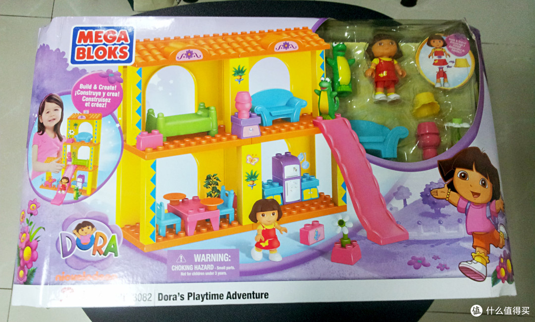 MEGA BLOKS 积木拼插玩具 朵拉度假奇遇 VS 朵拉游戏历险