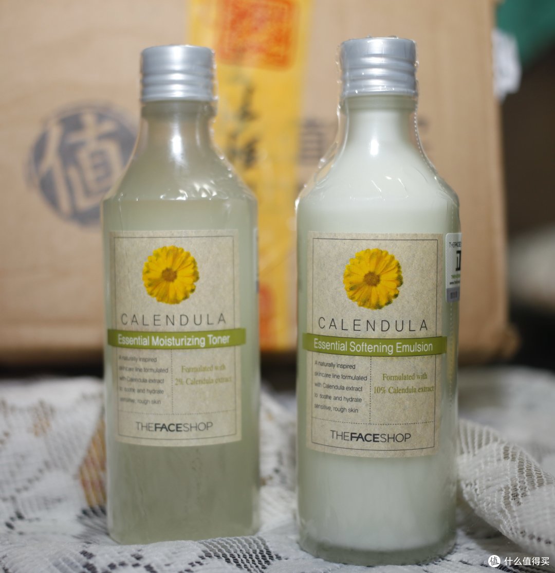 夏日轻爽好保护——The Face Shop 菲诗小铺 金盏花水乳两件套