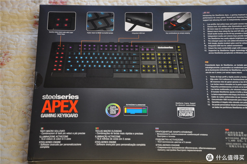 SteelSeries 赛睿 Apex 游戏键盘，黑暗中的精灵~