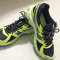 一抹绿 一阵风：ASICS 亚瑟士 GEL-Nimbus 15 男款*级避震慢跑鞋 夜光版