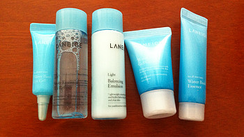 5个蓝色的小瓶——兰芝LANEIGE水酷清盈5件套旅行装简单评测