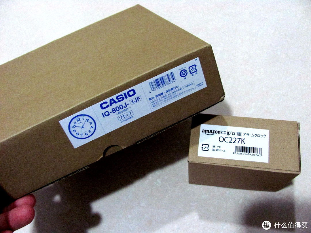 日淘两只钟：CASIO 卡西欧 IQ-800J-1JF 电波挂钟 & 日本亚马逊限定 小座钟 OC227K