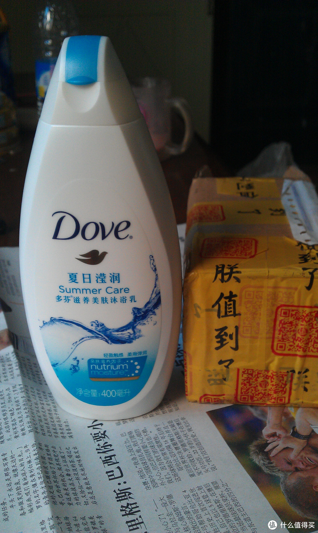 白白的，黏黏的——Dove 多芬 夏日莹润沐浴露 400ml