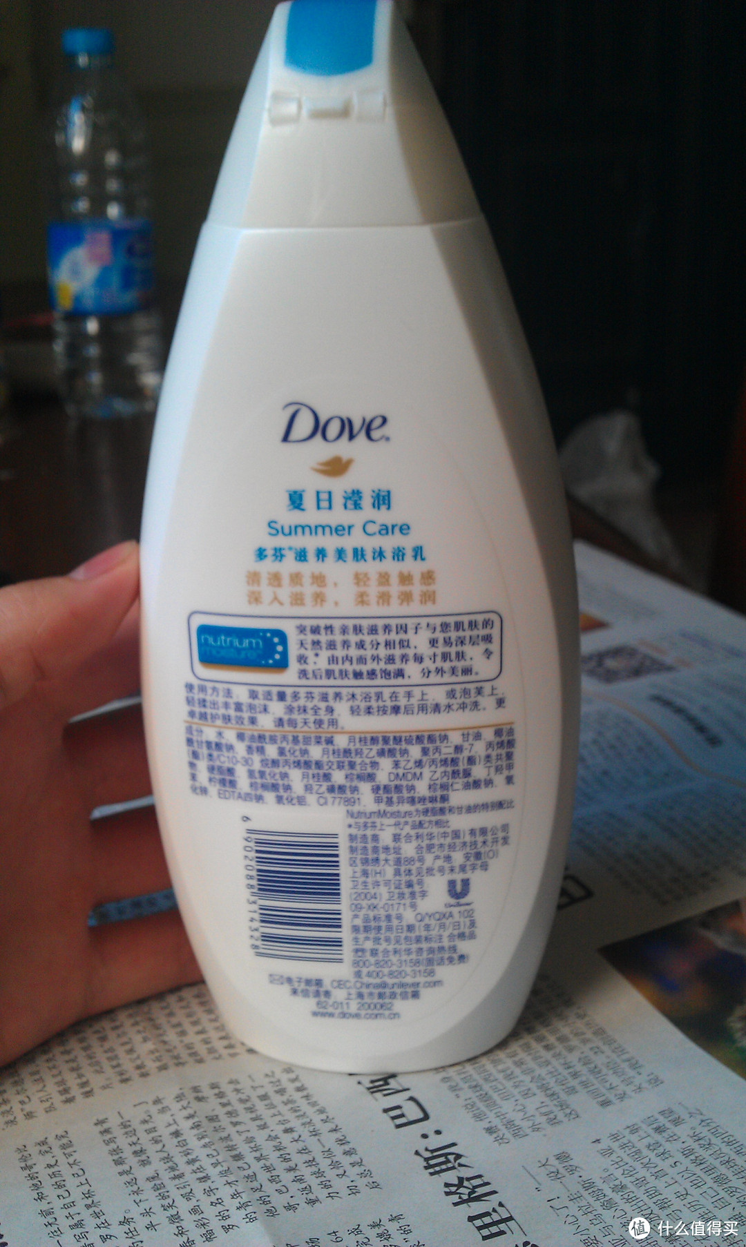 白白的，黏黏的——Dove 多芬 夏日莹润沐浴露 400ml