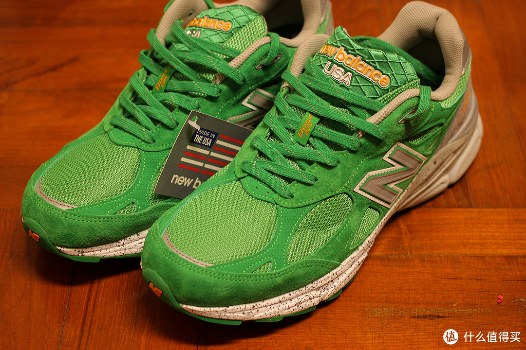 New Balance 新百伦 990v3 波士顿 马拉松 跑鞋 绿色版