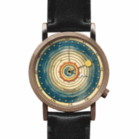 美国礼品厂商推出 PTOLEMAIC 地心说手表 太阳月亮围着地球转