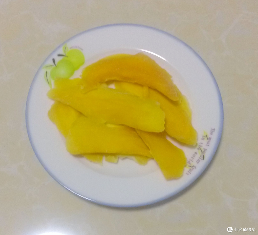 换了个盘子的芒果干