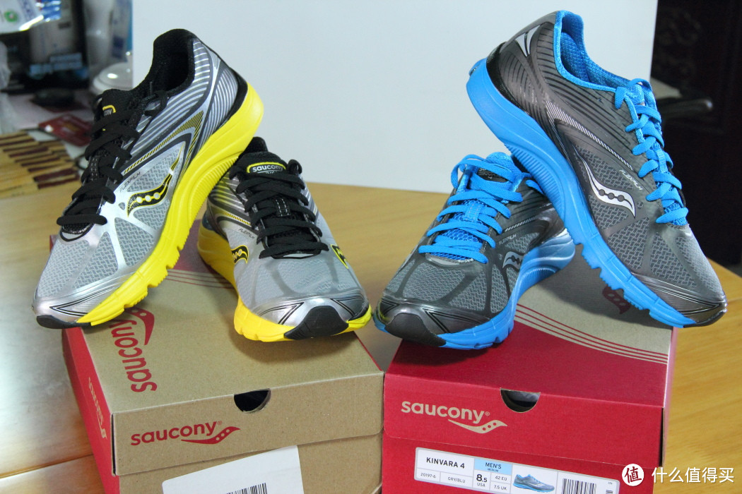 黄蓝双煞：Saucony 索康尼 Kinvara 4 轻量跑鞋