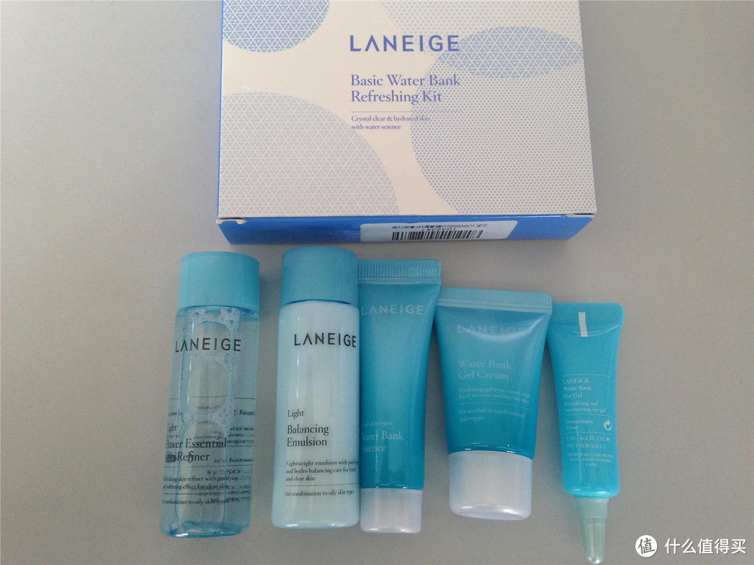 简评 兰芝 LANEIGE 水酷清盈5件套旅行装