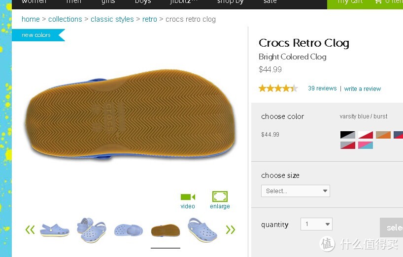 不一样的小鳄鱼：Crocs 卡洛驰 Retro Clog 牛筋底 情侣凉鞋