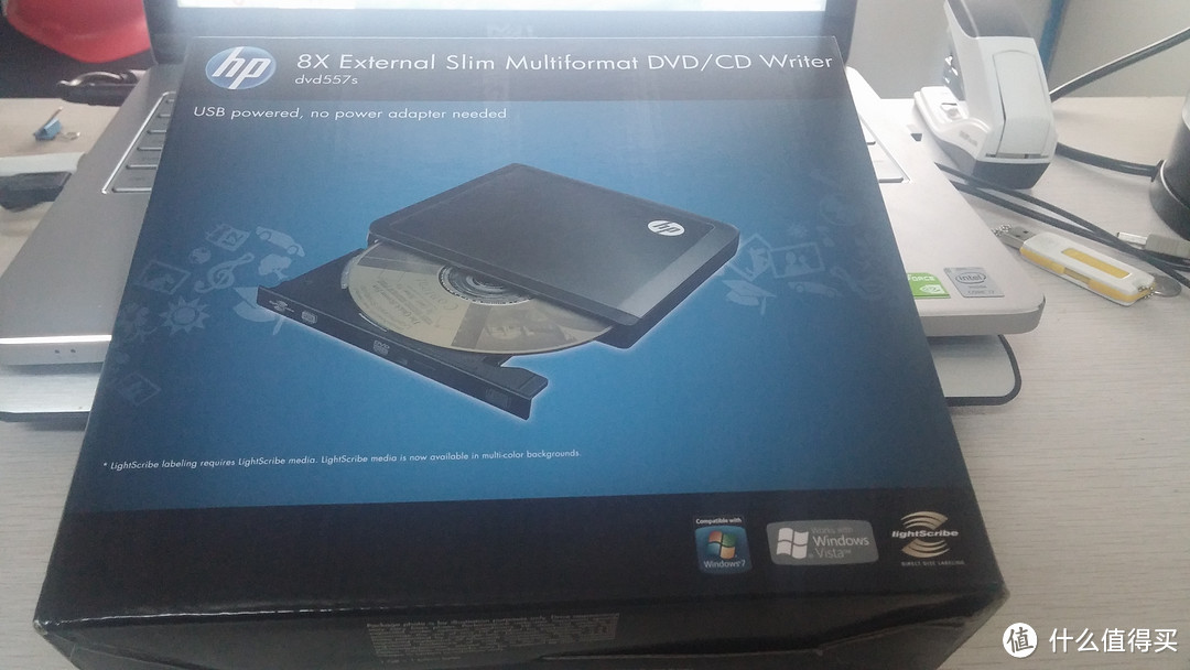 过气的黑科技：HP 惠普 557S DVD557S 8速外置DVD 光雕刻录机