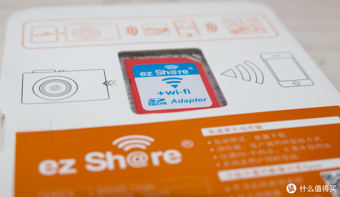 让单反也WiFi：ezShare 易享派 WiFi无线卡托+SanDisk 闪迪 至尊高速 32G TF卡