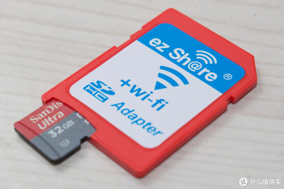 让单反也WiFi：ezShare 易享派 WiFi无线卡托+SanDisk 闪迪 至尊高速 32G TF卡