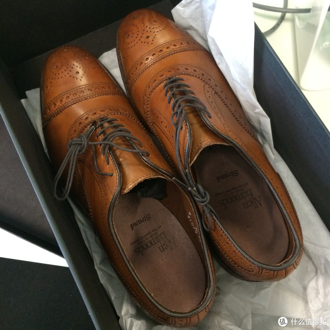 充满英伦气息的美产皮鞋： Allen Edmonds Men's Strand Cap-Toe Oxford 男款 牛津鞋