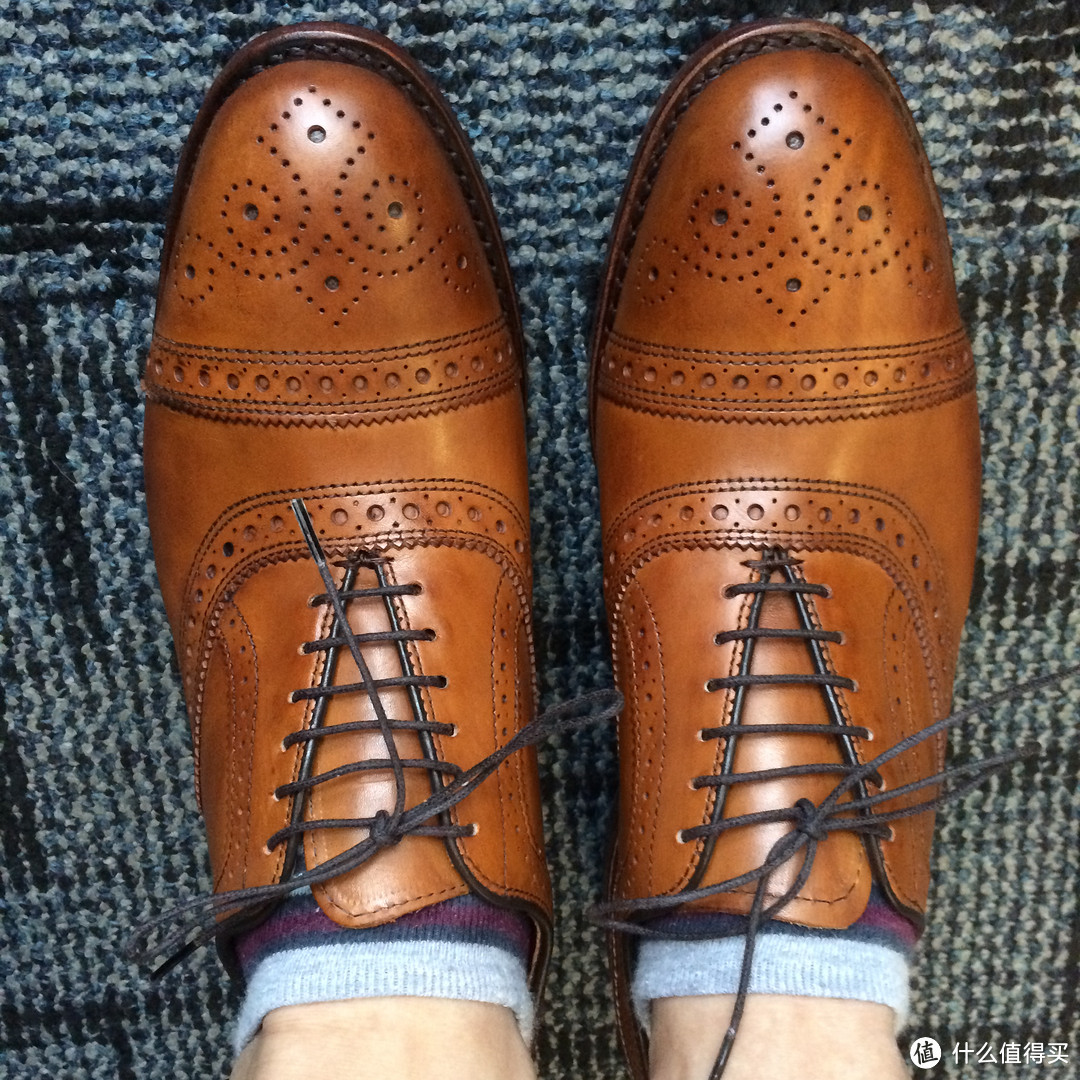 充满英伦气息的美产皮鞋： Allen Edmonds Men's Strand Cap-Toe Oxford 男款 牛津鞋