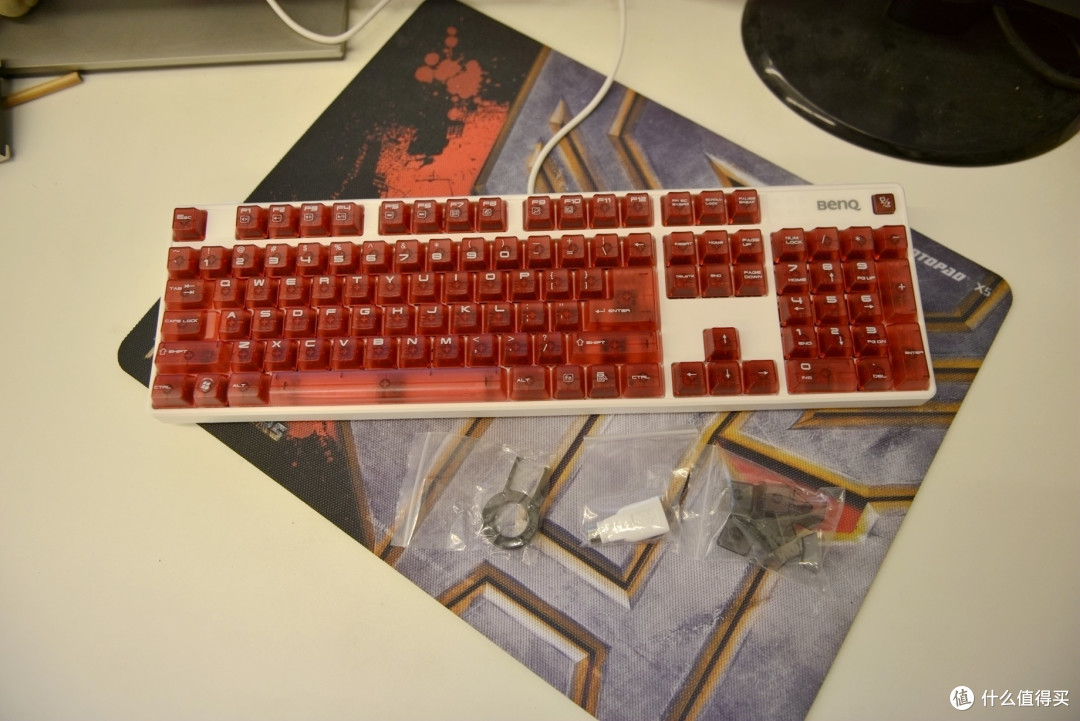 BenQ 明基 天机镜 KX890 红轴机械键盘简（luan）测（tan）