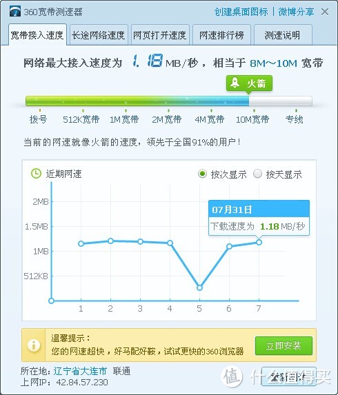 包尔星克 七类扁平彩色万兆网线 1米    羊毛+第一次评测