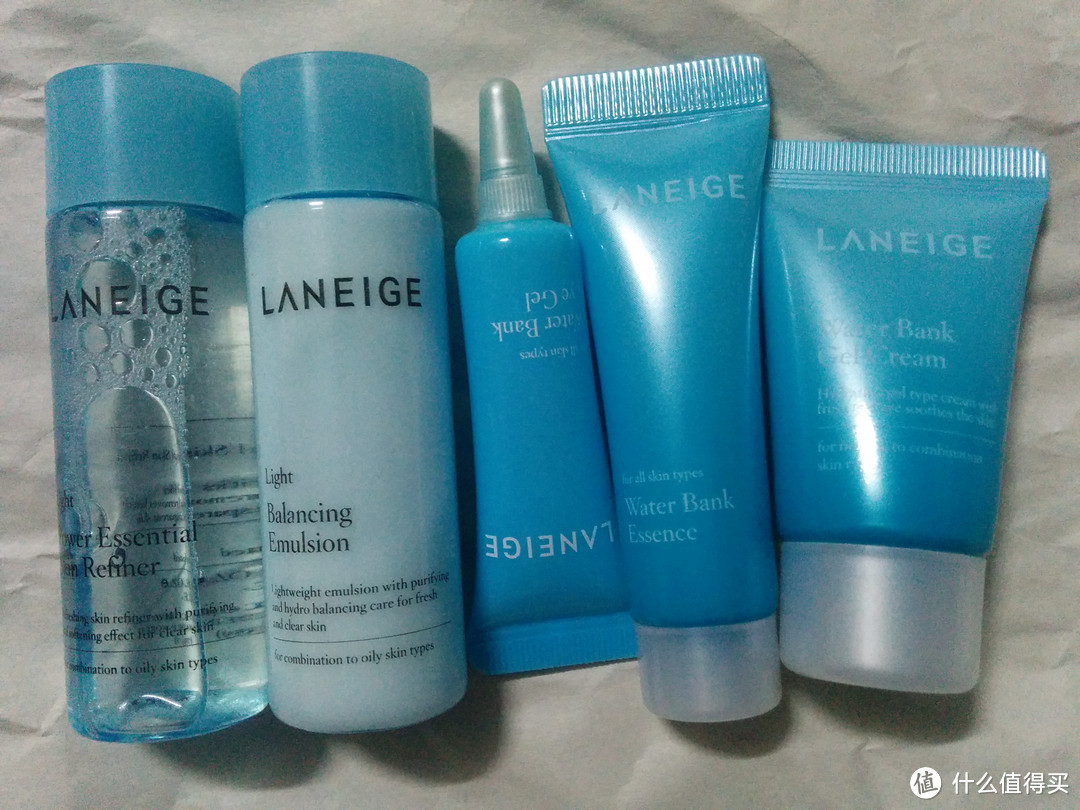 兰芝 LANEIGE 水酷清盈5件套旅行装 使用评测