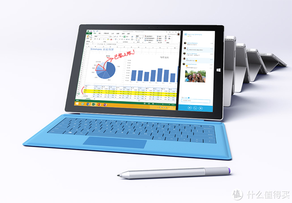 再降价：Microsoft 微软 Surface Pro 3 12英寸 平板电脑（i3，4GB+64GB，2160*1440）+Type Cover键盘