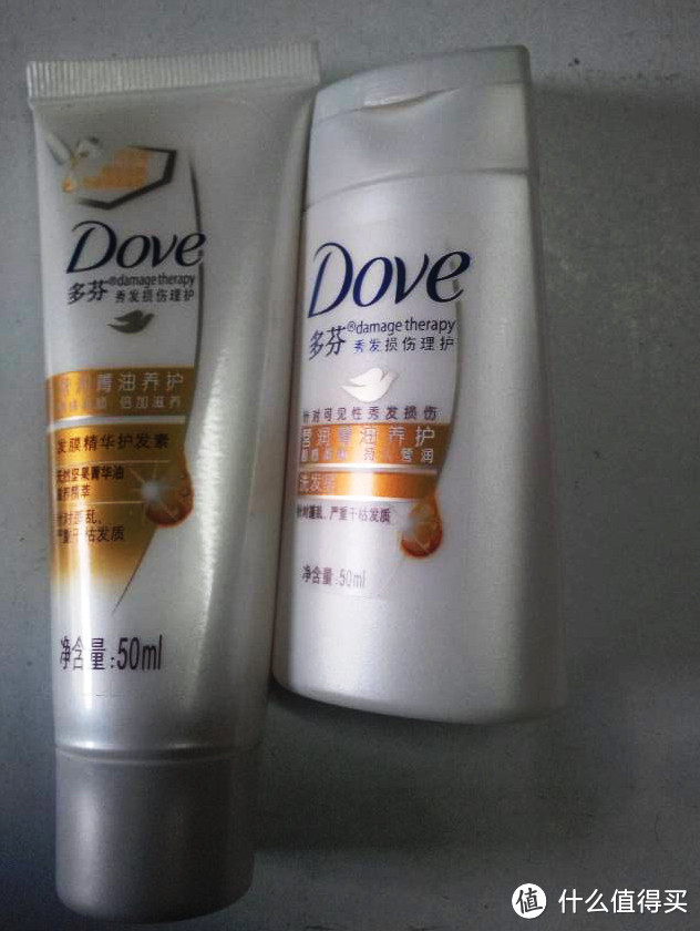 Dove 多芬 养护洗发乳50ml+护发素50ml——旅游必备佳品