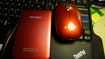 “妻吸”节，送给爱人的红色小礼物：Logitech 罗技 M557 蓝牙鼠标 & IT-CEO IT-700 2.5寸移动硬盘盒