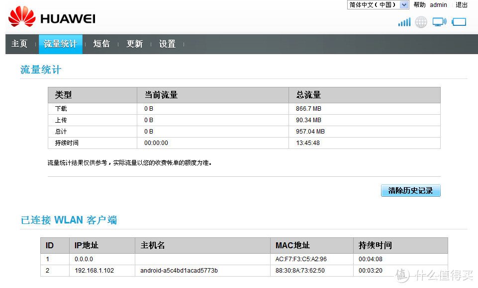 HUAWEI 华为 E5375 移动4G 上网伴侣 LTE WIFI无线路由器 测试