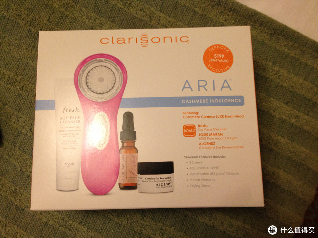 Clarisonic Aria 科莱丽美国丝芙兰套装细节拆分图，供与赝品比对