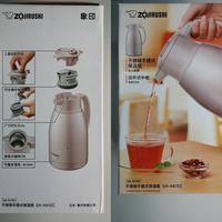 象印 手提式不锈钢真空保温壶 SH-HA15C-PF 粉银 1500ml外观展示(颜色|开关|镀层|上盖|按钮)