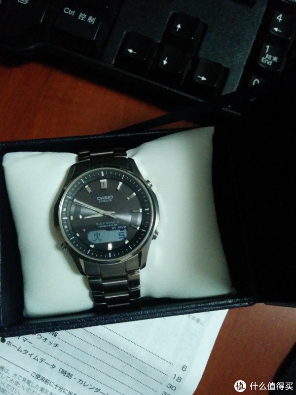 细手腕的casio 卡西欧 multiband6 lcw-m100td-1a3jf 男款腕表