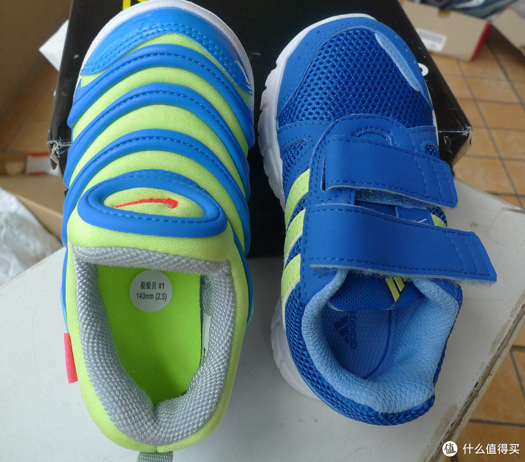 可爱的毛毛虫：Nike KIDS 耐克童鞋 小童系列 男童跑步鞋 DYNAMO FREE & adidas Kids 阿迪达斯童鞋Fluid Conversion CF 童鞋